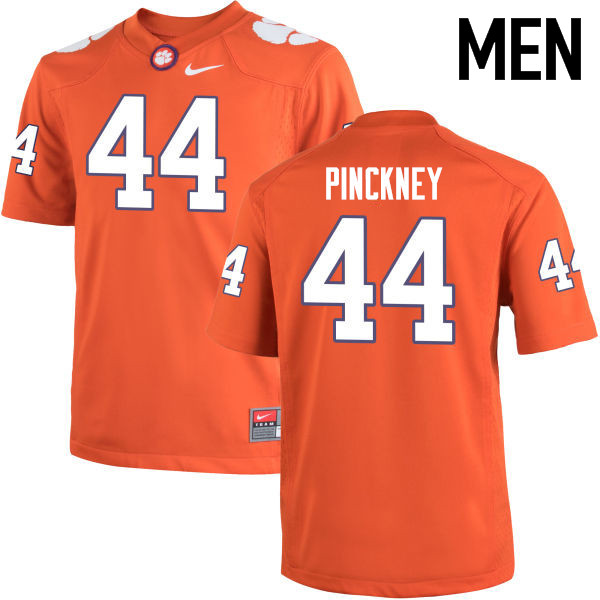 Men Clemson Tigers #44 Nyles Pinckney College Football Jerseys-Orange - Click Image to Close